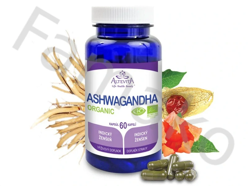 Ashwaganda BIO Organic - indický ženšen - 60 kapslí