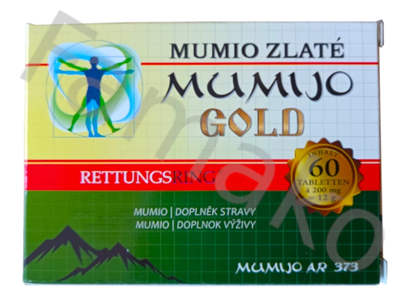 Mumio zlaté - Shilajit - 60 tbl. - pohoří Ťan-Šan Kyrgyzstán