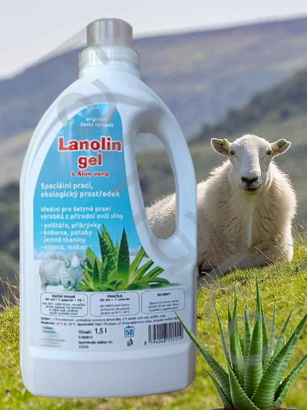 Lanolin gel s Aloe vera - 1,5 l