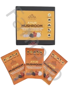  AYUR Mushroom Box 30x5g - Porcovaná káva 30ks v krabičce.