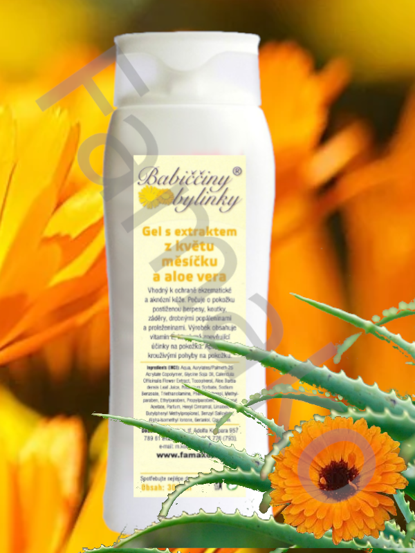 Gel s měsíčkem a aloe vera - Babiččiny bylinky - 300 ml