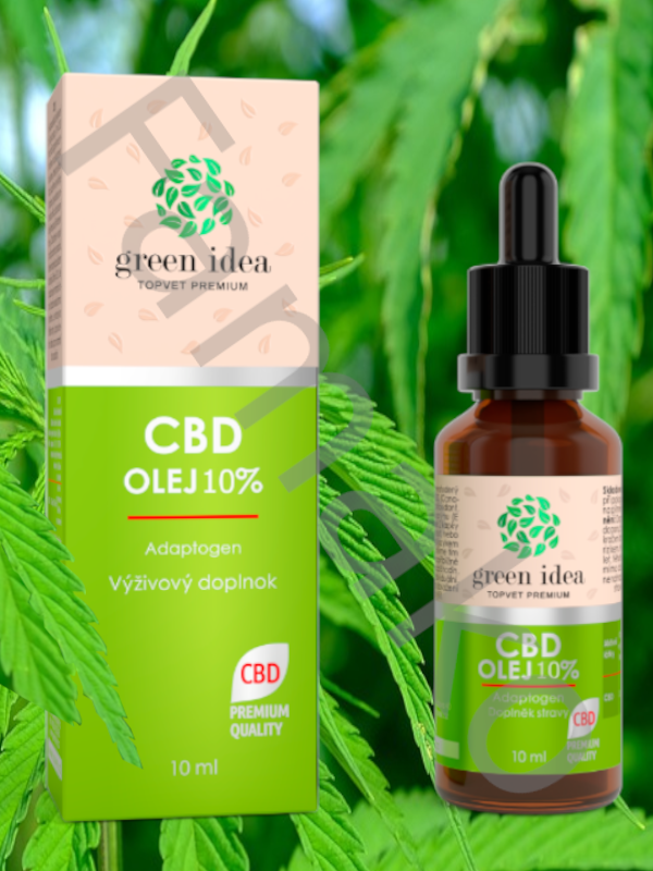 CBD olej 10% (kanabidiol získávaný z konopí) 10ml