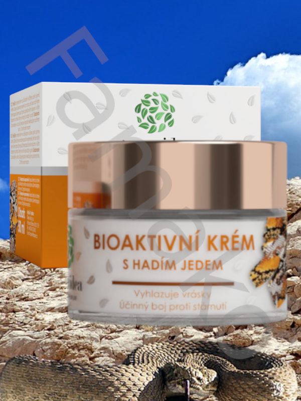 Bioaktivní krém s hadím jedem