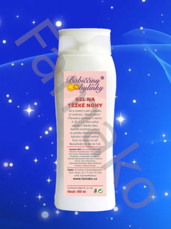 Gel na těžké nohy - Babiččiny bylinky - 300 ml